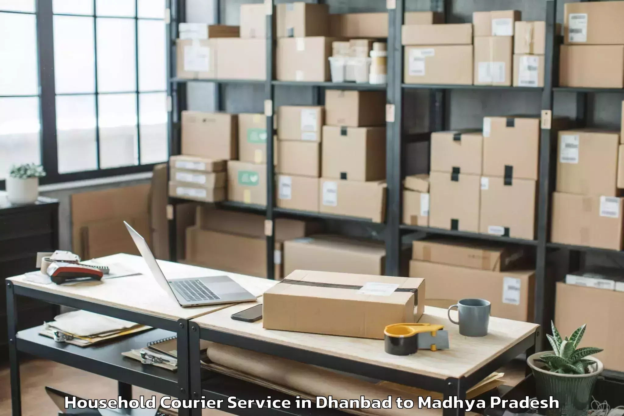 Book Dhanbad to Batiyagarh Household Courier